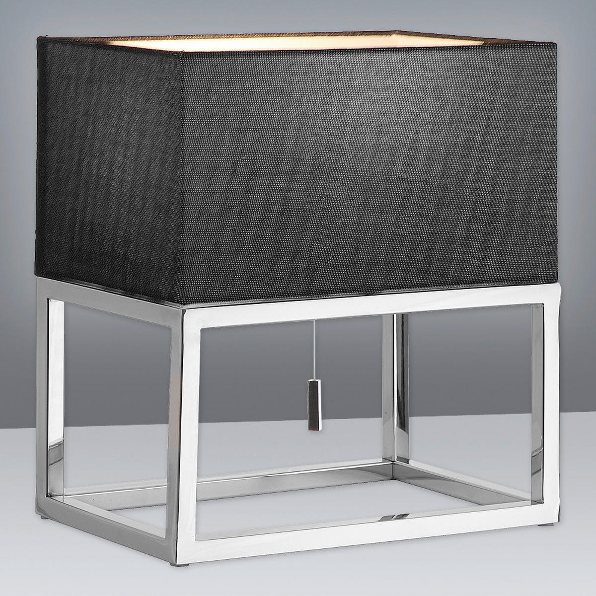 TISCHLEUCHTE 30/19/34 cm   - Schwarz, Design, Kunststoff/Textil (30/19/34cm) - Näve