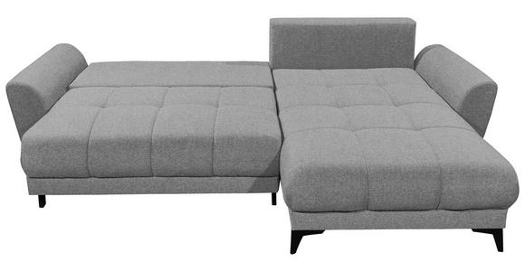 ECKSOFA Grau Webstoff - Schwarz/Grau, KONVENTIONELL, Kunststoff/Textil (281/189cm) - Carryhome