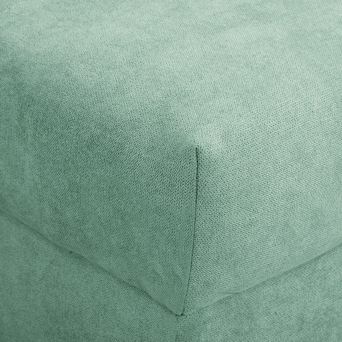 ECKSOFA Ariella in Mikrofaser Mintgrün  161/231 cm  - Naturfarben/Mintgrün, Design, Holz/Textil (161/231cm) - Livetastic