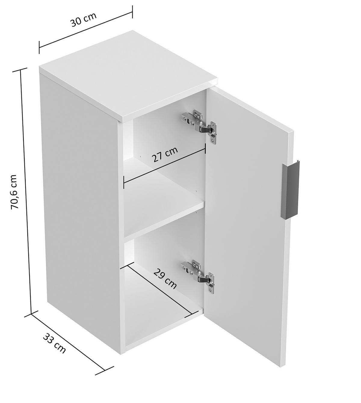 WASCHTISCHKOMBI 59,5 cm  - Eichefarben/Graphitfarben, Basics, Holzwerkstoff/Stein (59,5cm) - MID.YOU