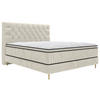 BOXSPRINGBETT 180/200 cm  in Beige  - Beige/Goldfarben, Design, Textil/Metall (180/200cm) - Boxxx