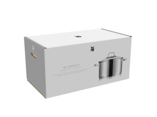 SET LONACA ZA KUHANJE Belmonte  oplemenjeni čelik  5-dijelni  Belmonte  - boje oplemenjenog čelika, Basics, staklo/metal - WMF