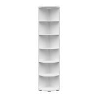 AKTENREGAL 39,5/210,4/39,5 cm  - Silberfarben/Weiß, KONVENTIONELL, Holzwerkstoff/Kunststoff (39,5/210,4/39,5cm) - Voleo