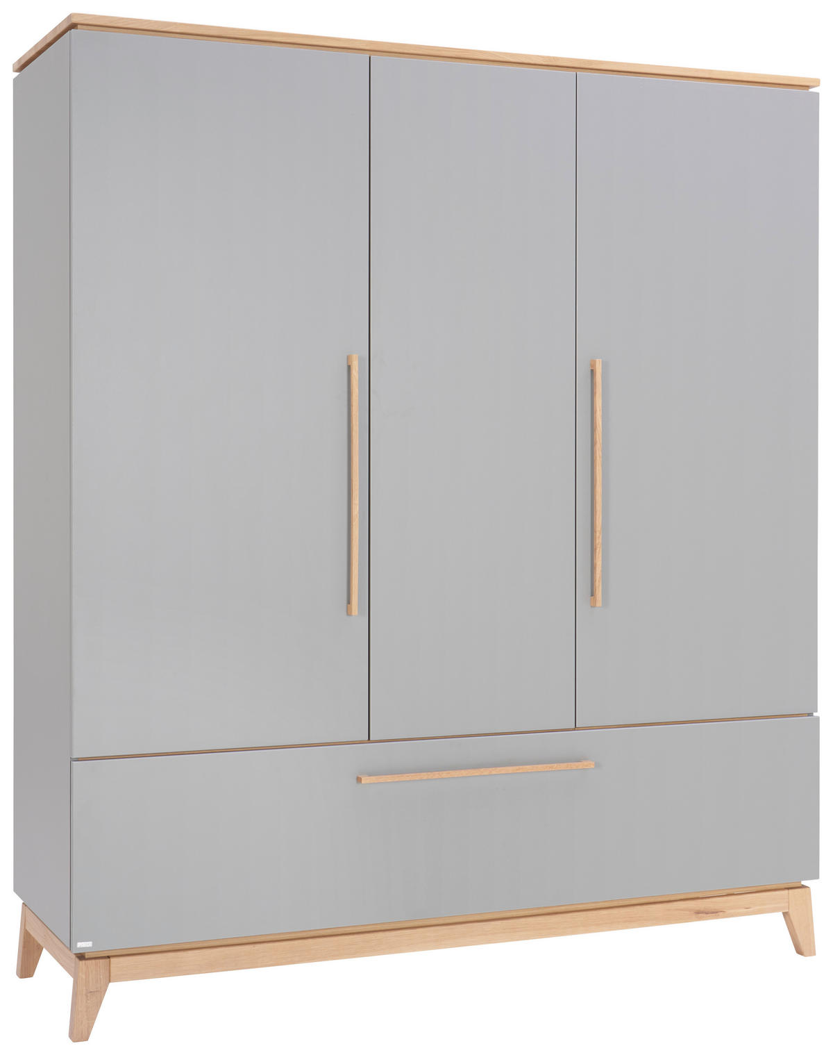 KLEIDERSCHRANK in Grau, Eichefarben  - Eichefarben/Grau, Modern, Holz/Holzwerkstoff (170,7/200/57,2cm) - Paidi