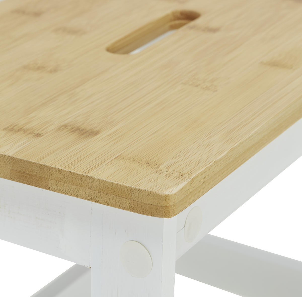 TABURE, les naravne barve, bela  - bela/naravne barve, Design, les (43/47/43cm) - Carryhome