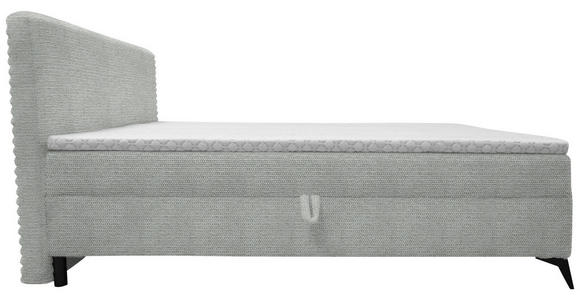 BOXBETT 140/200 cm in Silberfarben - Silberfarben/Schwarz, Design, Holz/Holzwerkstoff (140/200cm) - Xora