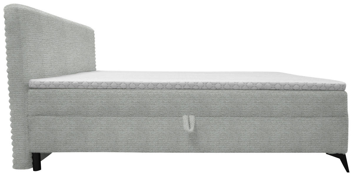 BOXBETT 140/200 cm  in Silberfarben  - Silberfarben/Schwarz, Design, Holz/Holzwerkstoff (140/200cm) - Xora