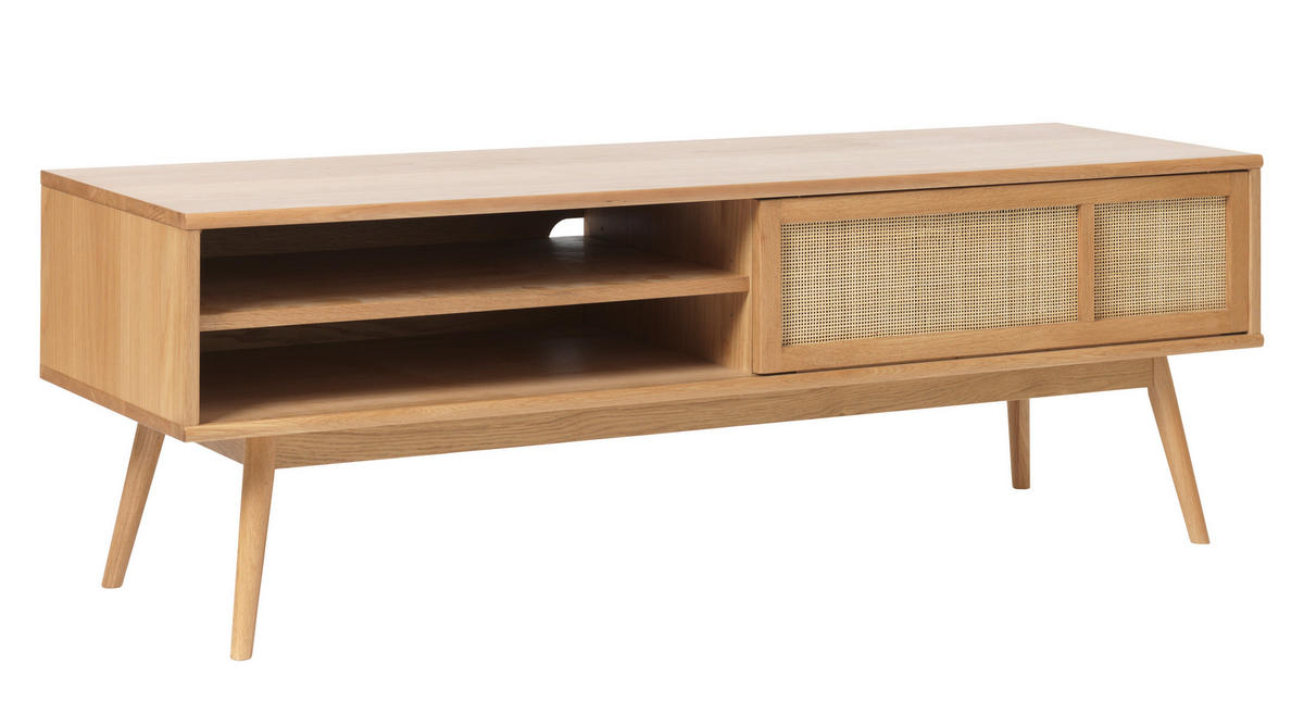 TV-ELEMENT - Eichefarben/Naturfarben, Trend, Naturmaterialien/Holzwerkstoff (190/75/90cm) - Carryhome