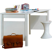 PSACÍ STŮL PRO MLÁDEŽ, bílá, 140/70/72 cm - bílá, Lifestyle, kompozitní dřevo (140/70/72cm) - Livetastic