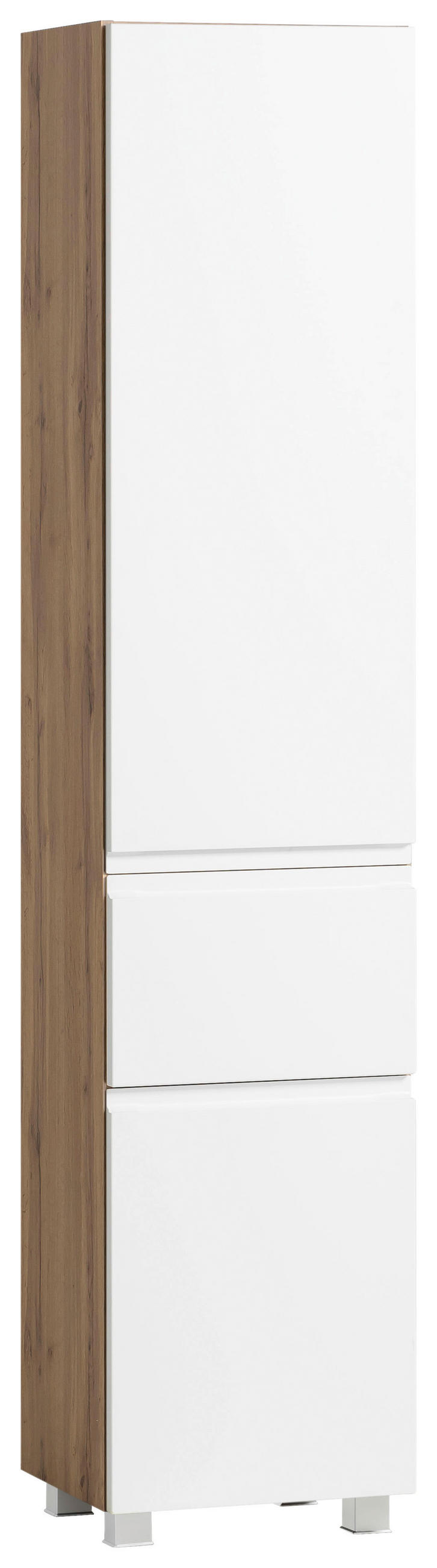 HOCHSCHRANK 40/180/35 cm  - Eiche Wotan/Weiß, MODERN, Holzwerkstoff (40/180/35cm) - Held
