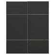 SCHWEBETÜRENSCHRANK  in Schwarz  - Chromfarben/Schwarz, KONVENTIONELL, Holzwerkstoff/Metall (201/223/68cm) - Novel