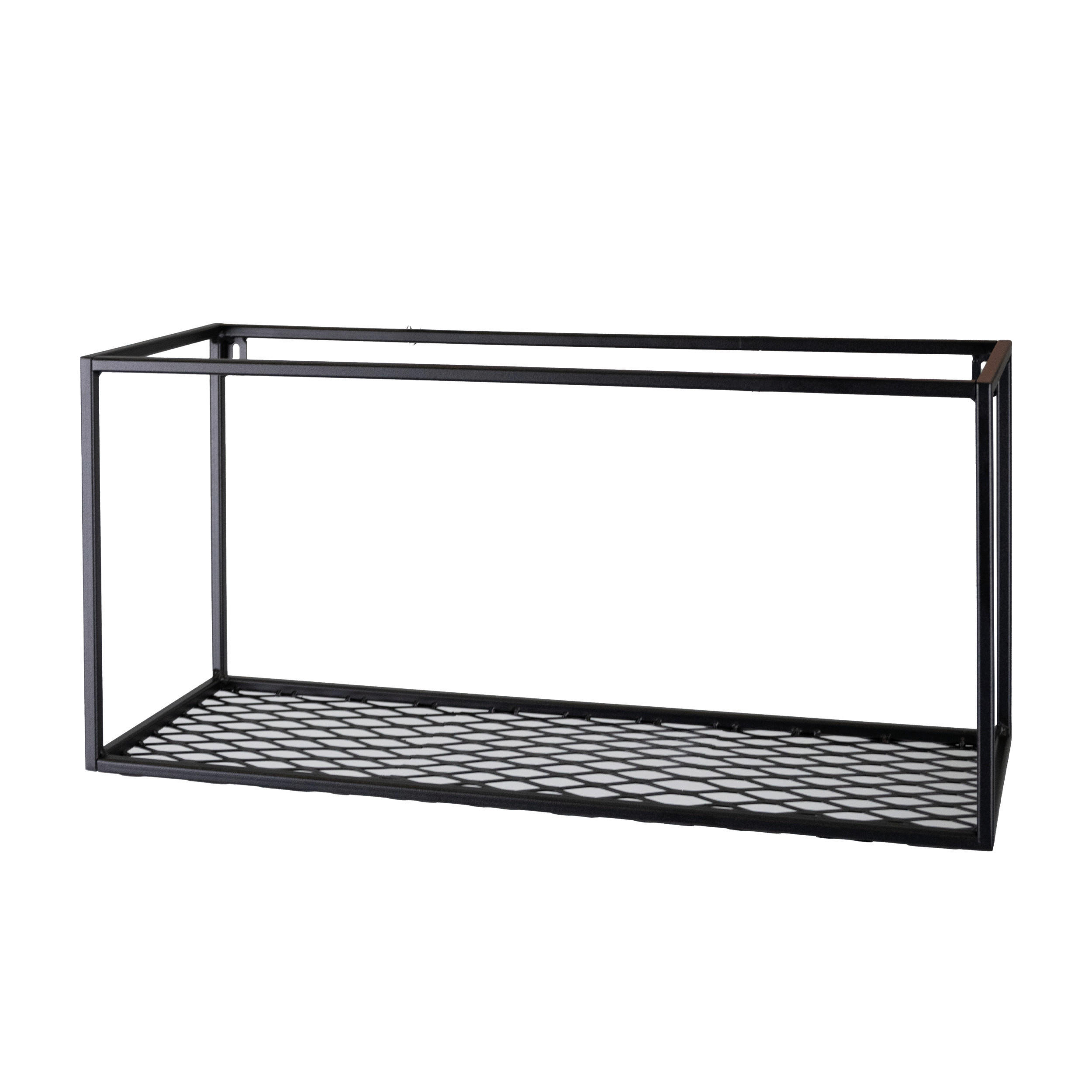 XXXLutz Wandregal Schwarz 19x62x25 cm