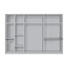 DREHTÜRENSCHRANK 6 -türig Sonoma Eiche - Alufarben/Sonoma Eiche, KONVENTIONELL, Holzwerkstoff/Kunststoff (300/216/58cm) - Hom`in