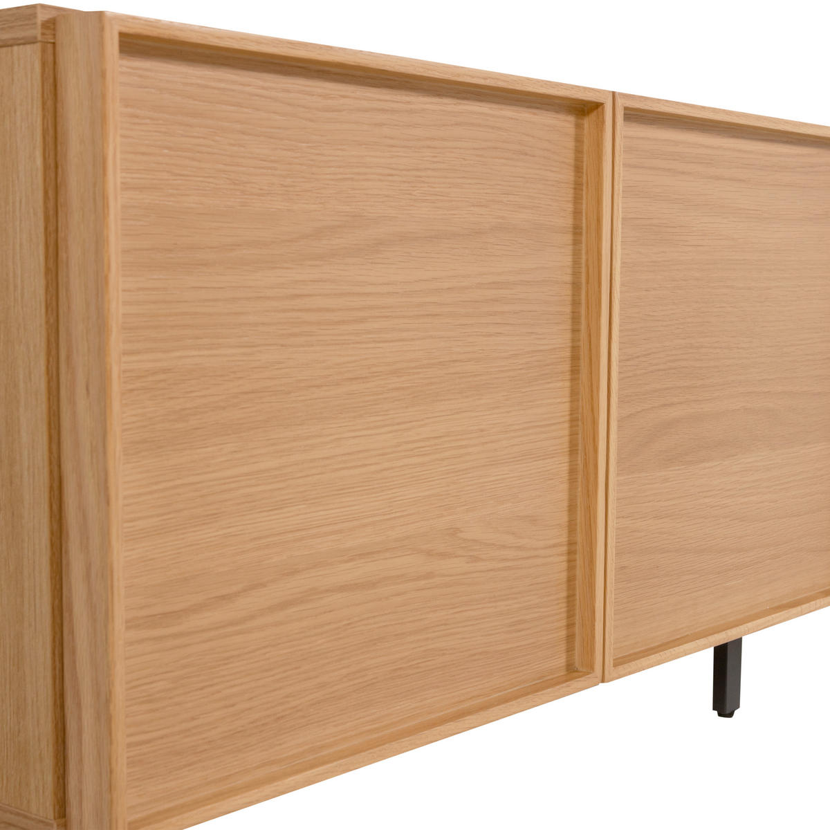 LOWBOARD TOURS 180/51/42 cm 2 Schublade(n) stehend  - Schwarz/Naturfarben, Design, Holzwerkstoff/Metall (180/51/42cm) - Livetastic