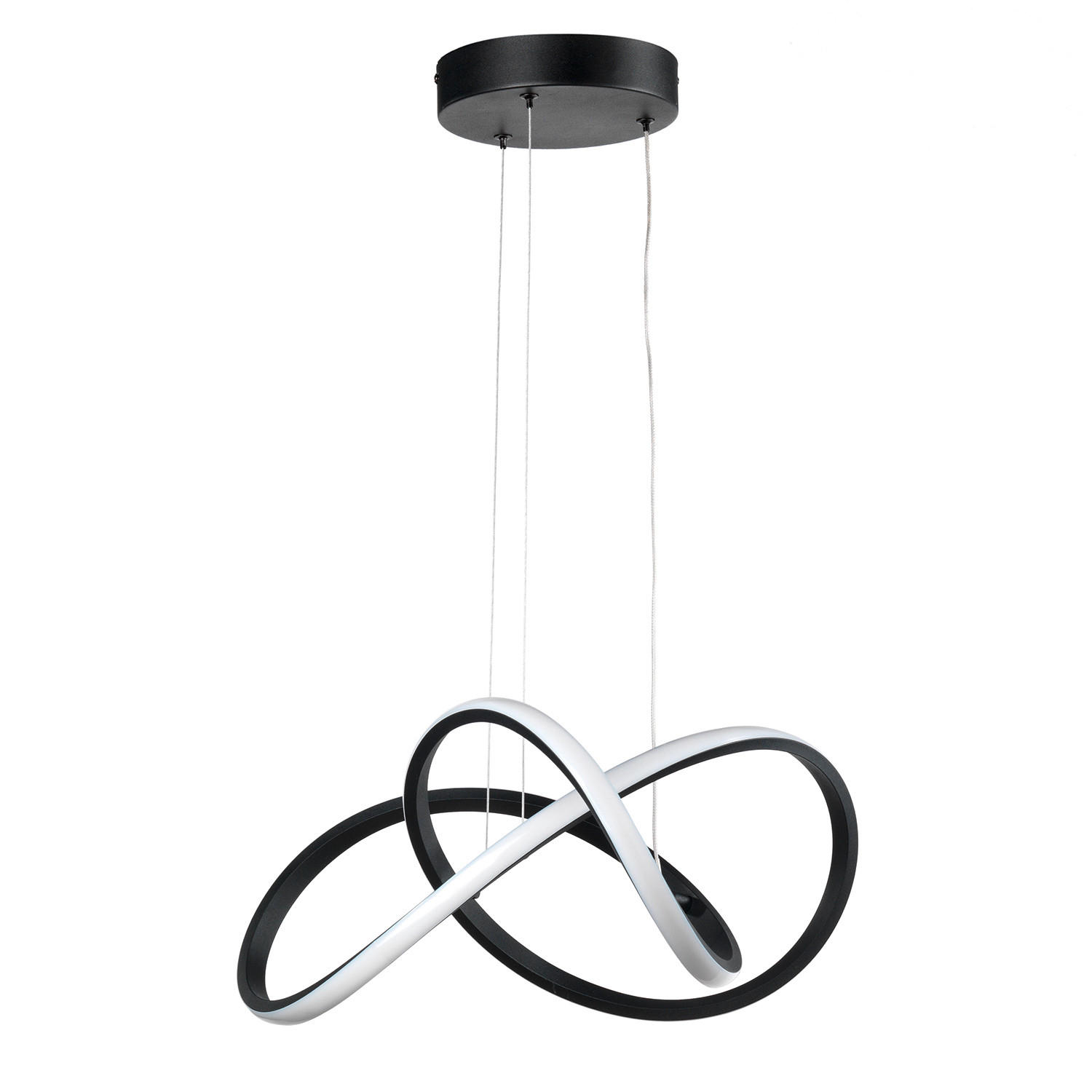 LED-HÄNGELEUCHTE 48/100 cm   - Schwarz, Design, Kunststoff/Metall (48/100cm)