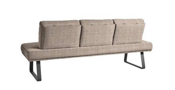 SITZBANK 209/92/78 cm in Orange, Schwarz - Schwarz/Orange, Design, Textil/Metall (209/92/78cm) - Dieter Knoll