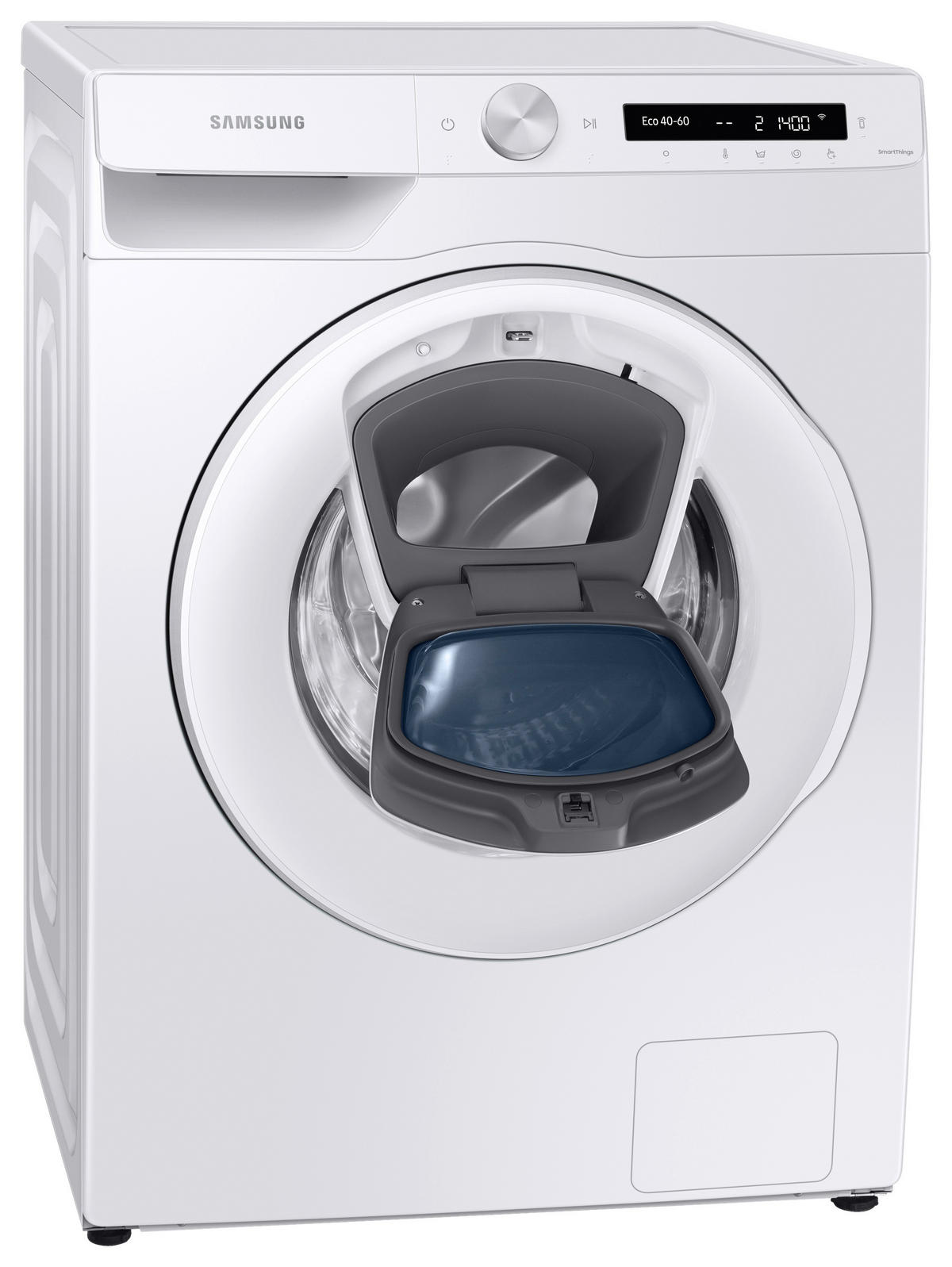 WASCHMASCHINE WW80T554ATW/S2   - Schwarz/Weiß, Basics, Glas/Kunststoff (60/85/55cm) - Samsung