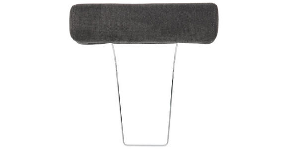 KOPFSTÜTZE in Webstoff - Anthrazit/Schwarz, Design, Textil (52/14cm) - Carryhome