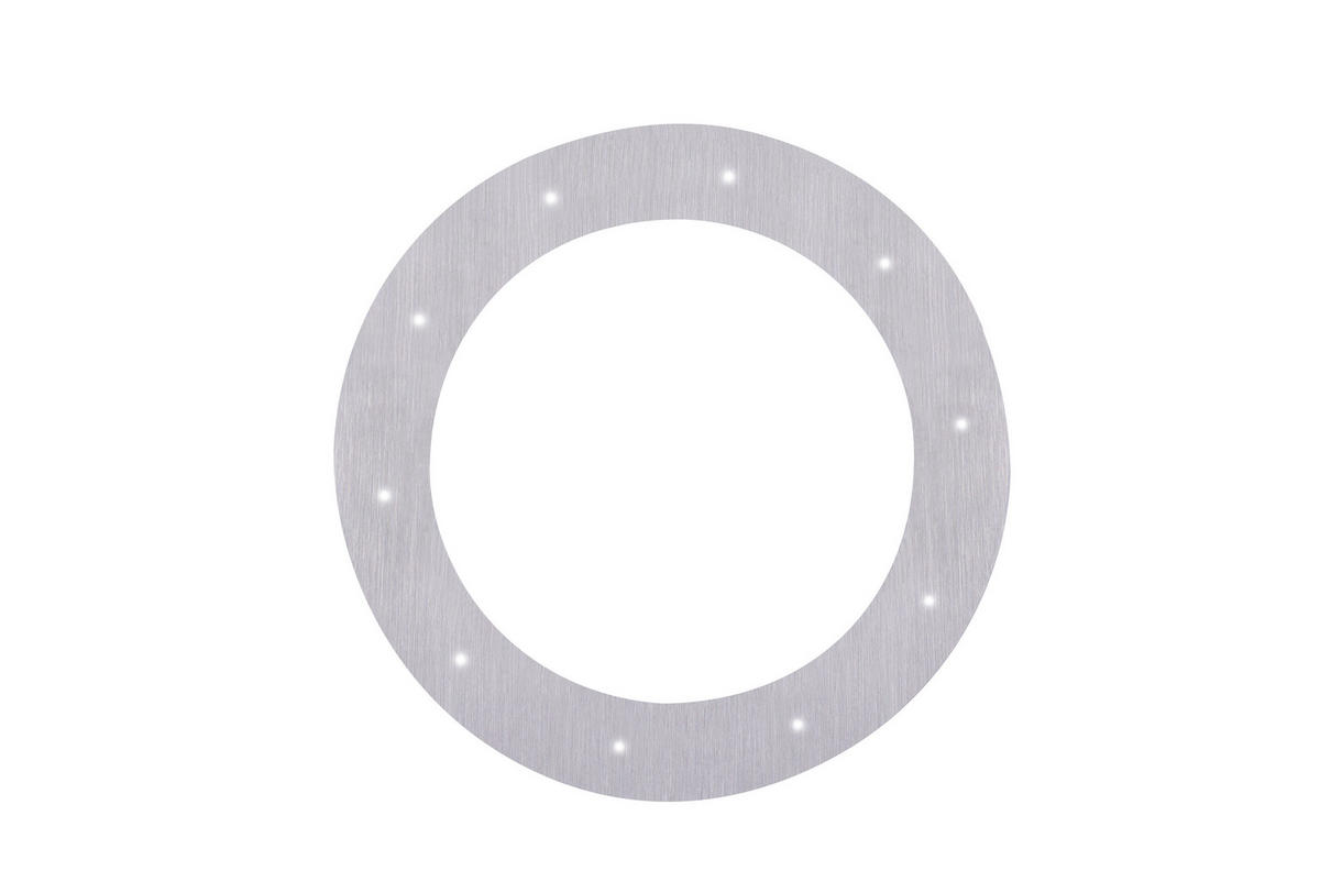 LED-HÄNGELEUCHTE 55/55/200 cm  - Alufarben, Design, Kunststoff/Metall (55/55/200cm) - Neuhaus PURE
