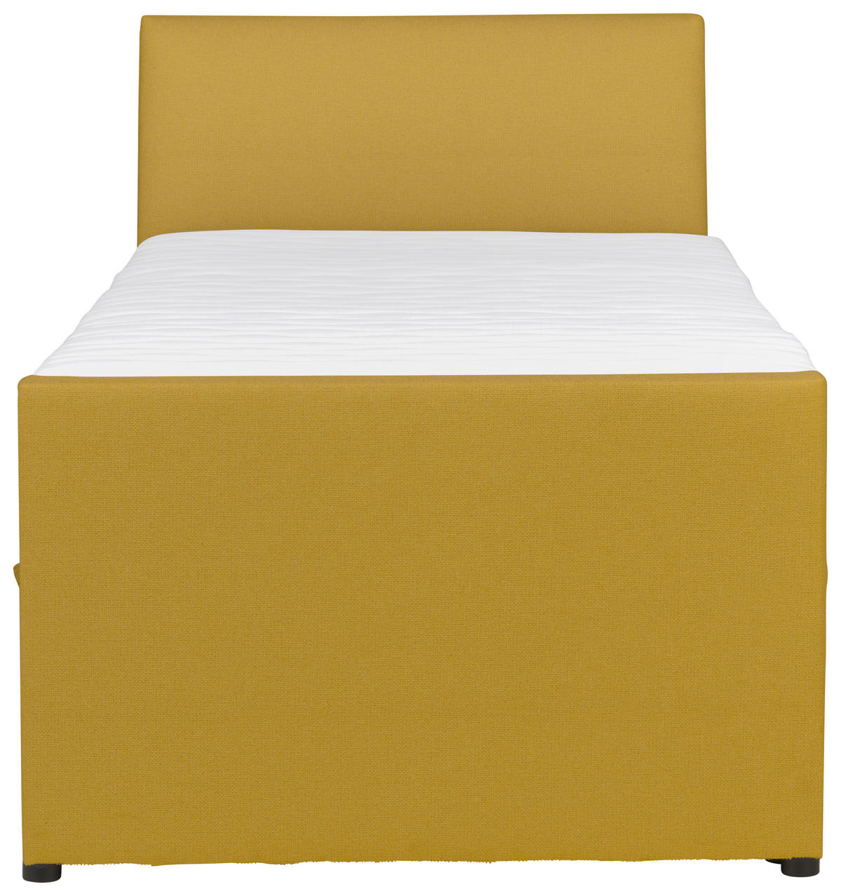 BOXSPRINGBETT 100/200 cm  in Gelb  - Gelb/Schwarz, MODERN, Holz/Textil (100/200cm) - MID.YOU