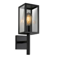 VÄGGLAMPA FÖR UTOMHUS - svart, Design, metall (12/19/38cm)