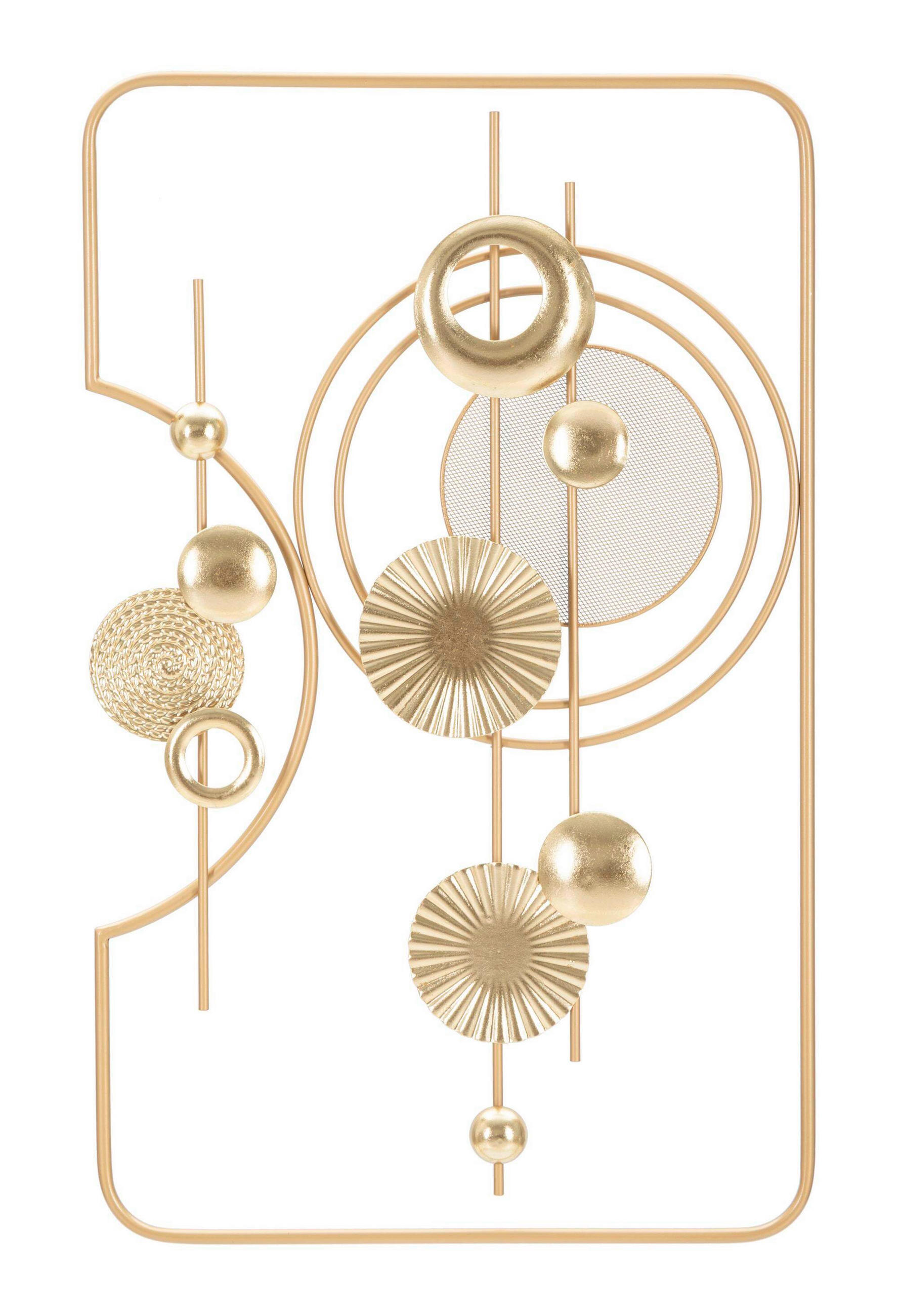 Wanddeko Goldy Metall  - Goldfarben, Basics, Metall (49.5/80/3.8cm)