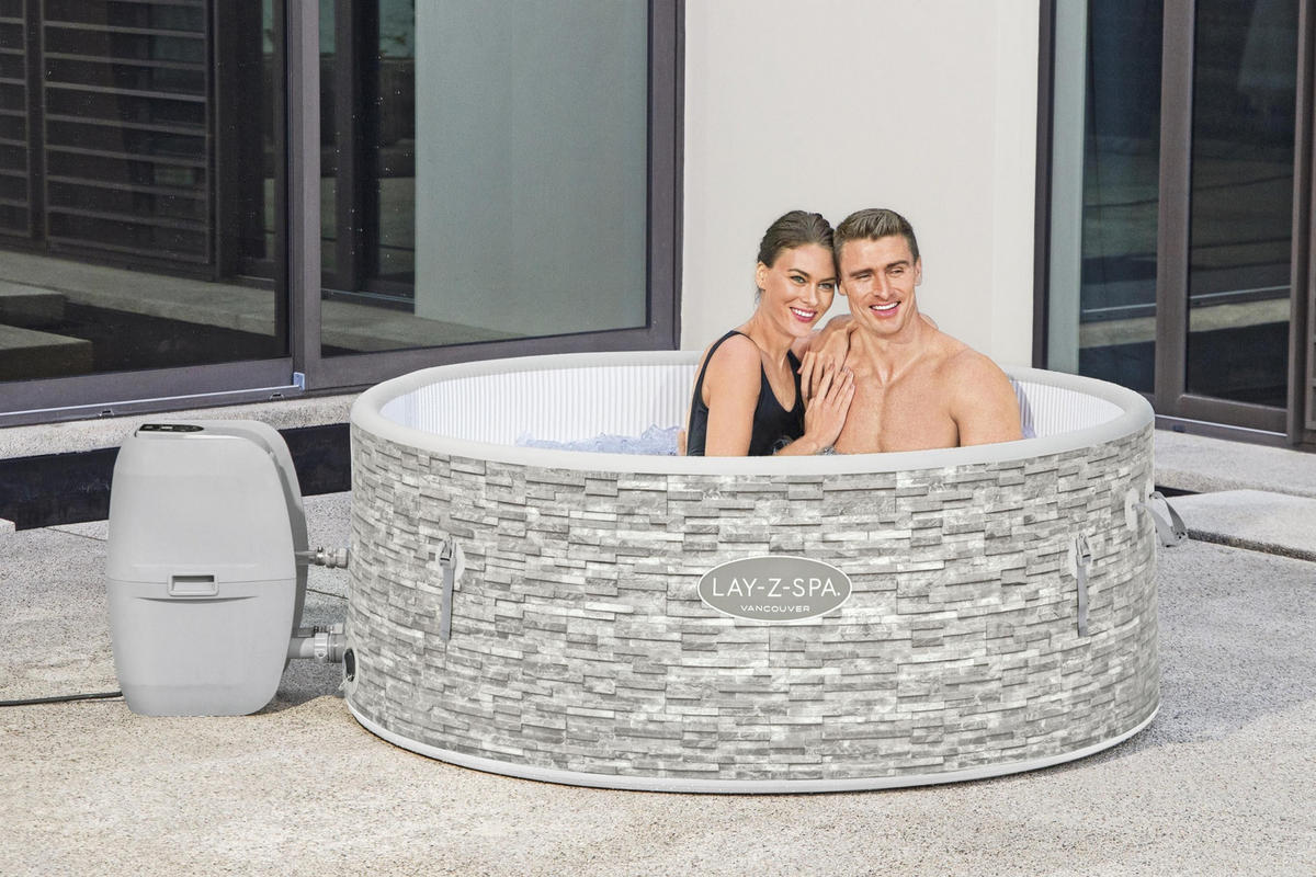 WHIRLPOOL VANCOUVER 60027 155/60 cm  - Weiß/Grau, Basics, Kunststoff (155/60cm) - Bestway
