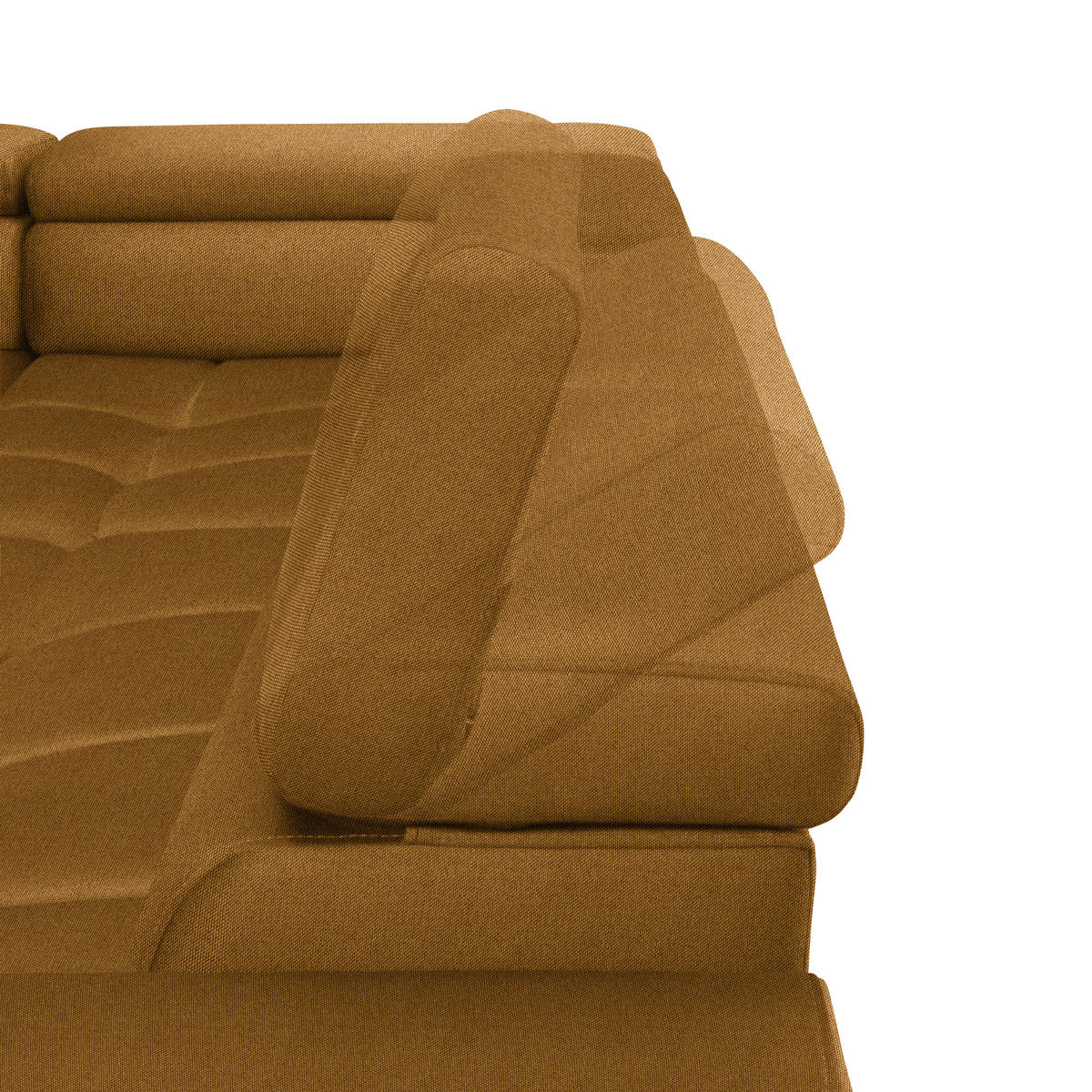 ECKSOFA in Webstoff Currygelb  - Currygelb/Schwarz, Design, Textil/Metall (216/300cm) - Welnova