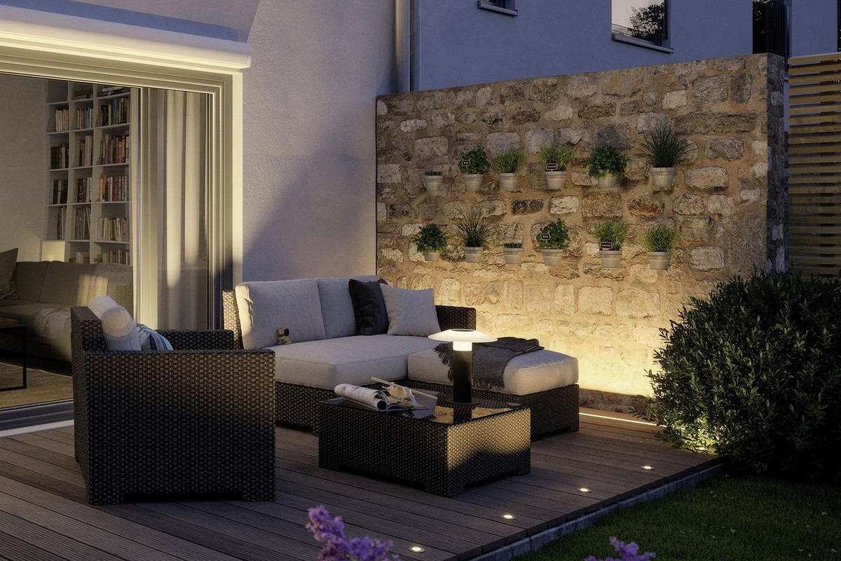 LED-AUßENLEUCHTE 90/4,5/5,4 cm   - Anthrazit, Design, Metall (90/4,5/5,4cm) - Paulmann