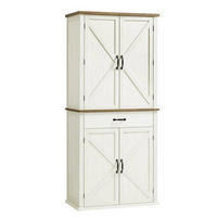 BUFFET 80/178,6/40 cm  in Braun, Weiß  - Schwarz/Weiß, Trend, Holzwerkstoff/Metall (80/178,6/40cm) - Boxxx