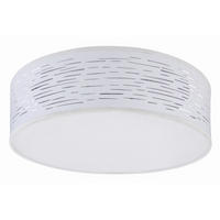 LED-TAKLAMPA 20 W 38/38/13 cm  - vit/kromfärg, Design, metall/plast (38/38/13cm) - Globo