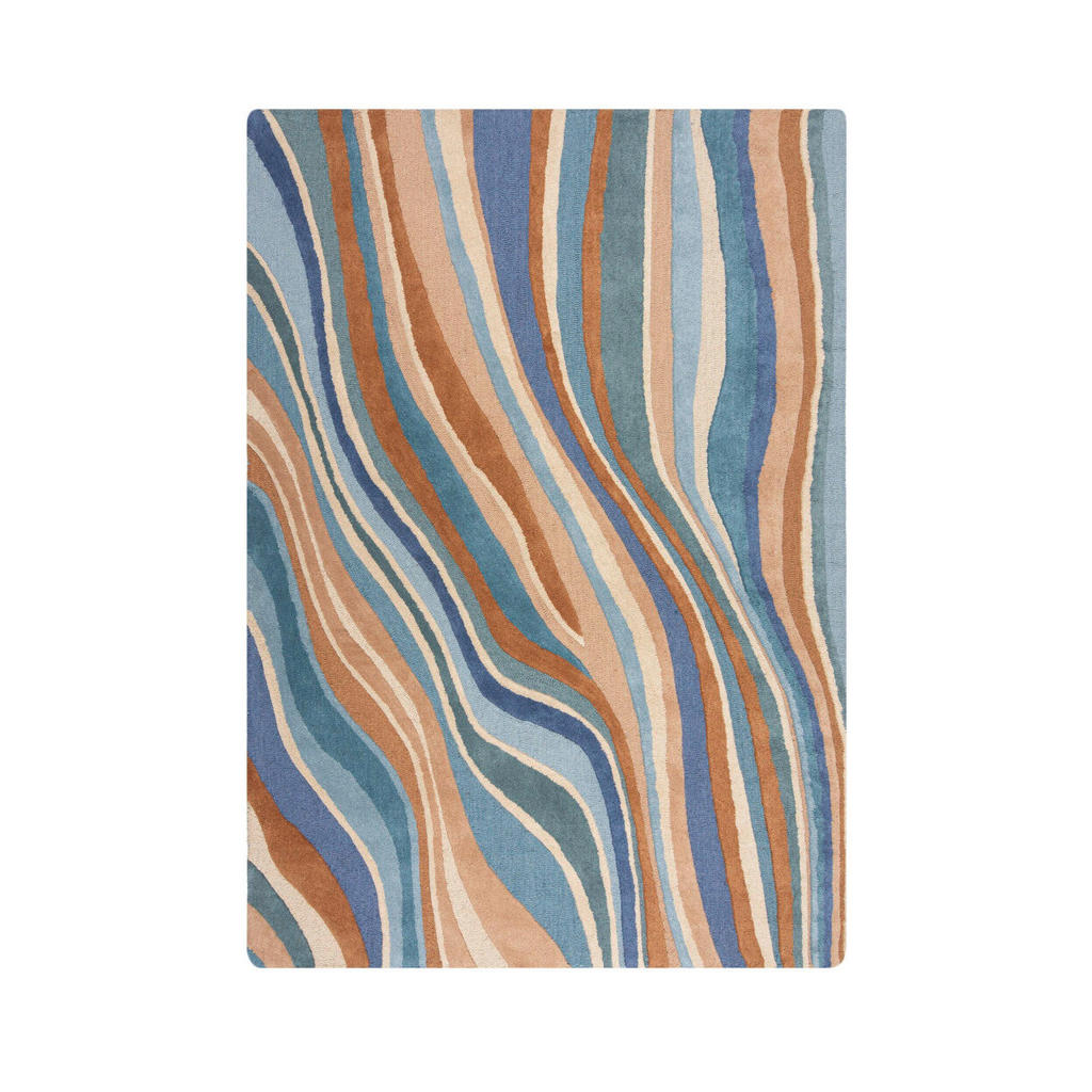 Flair Rugs VLNENÝ KOBEREC, 200/290 cm modrá