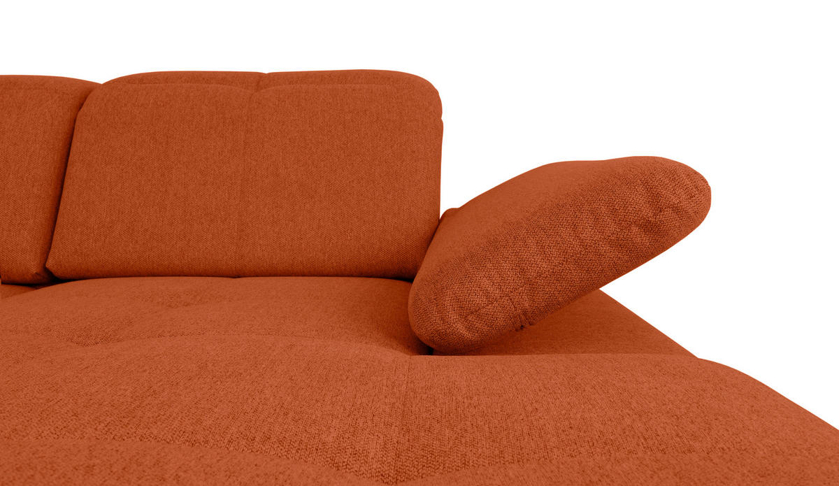 WOHNLANDSCHAFT Terracotta  - Terracotta/Grau, Design, Textil/Metall (173/328/215cm) - MID.YOU