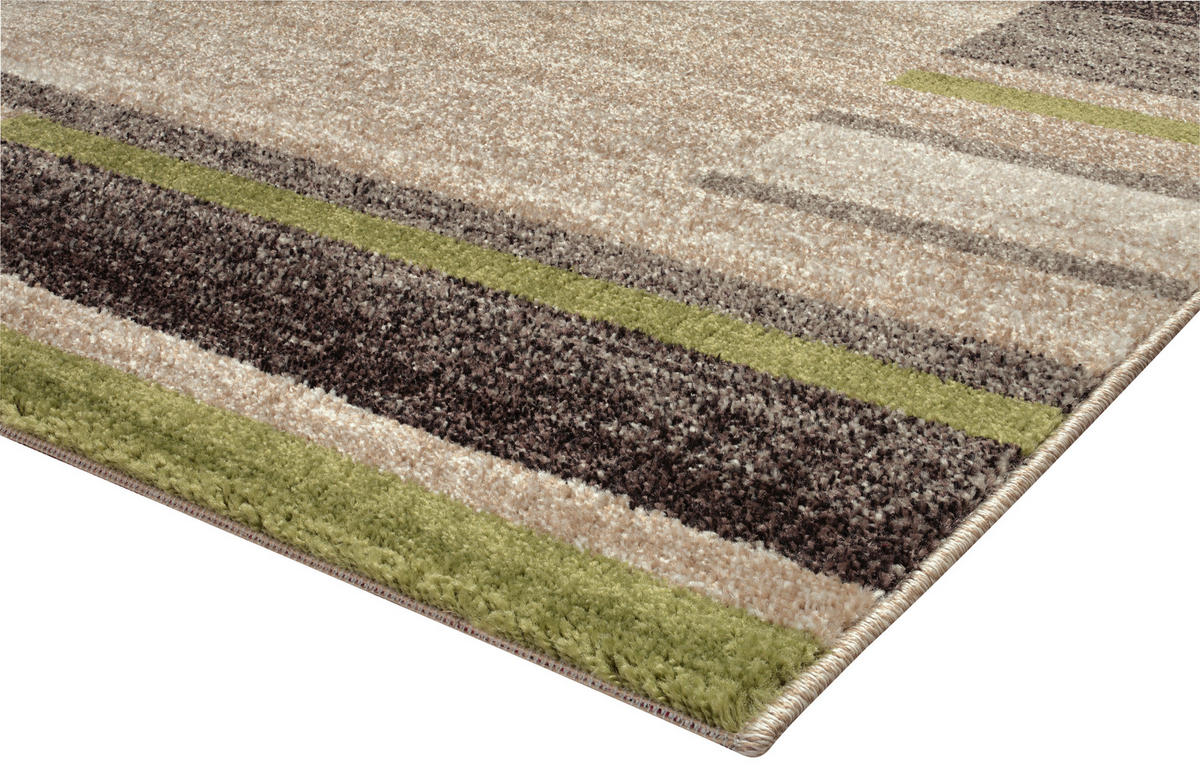 WEBTEPPICH  Wohnzimmer 60/110 cm Beige, Grün  - Beige/Grün, Design, Textil (60/110cm) - Novel