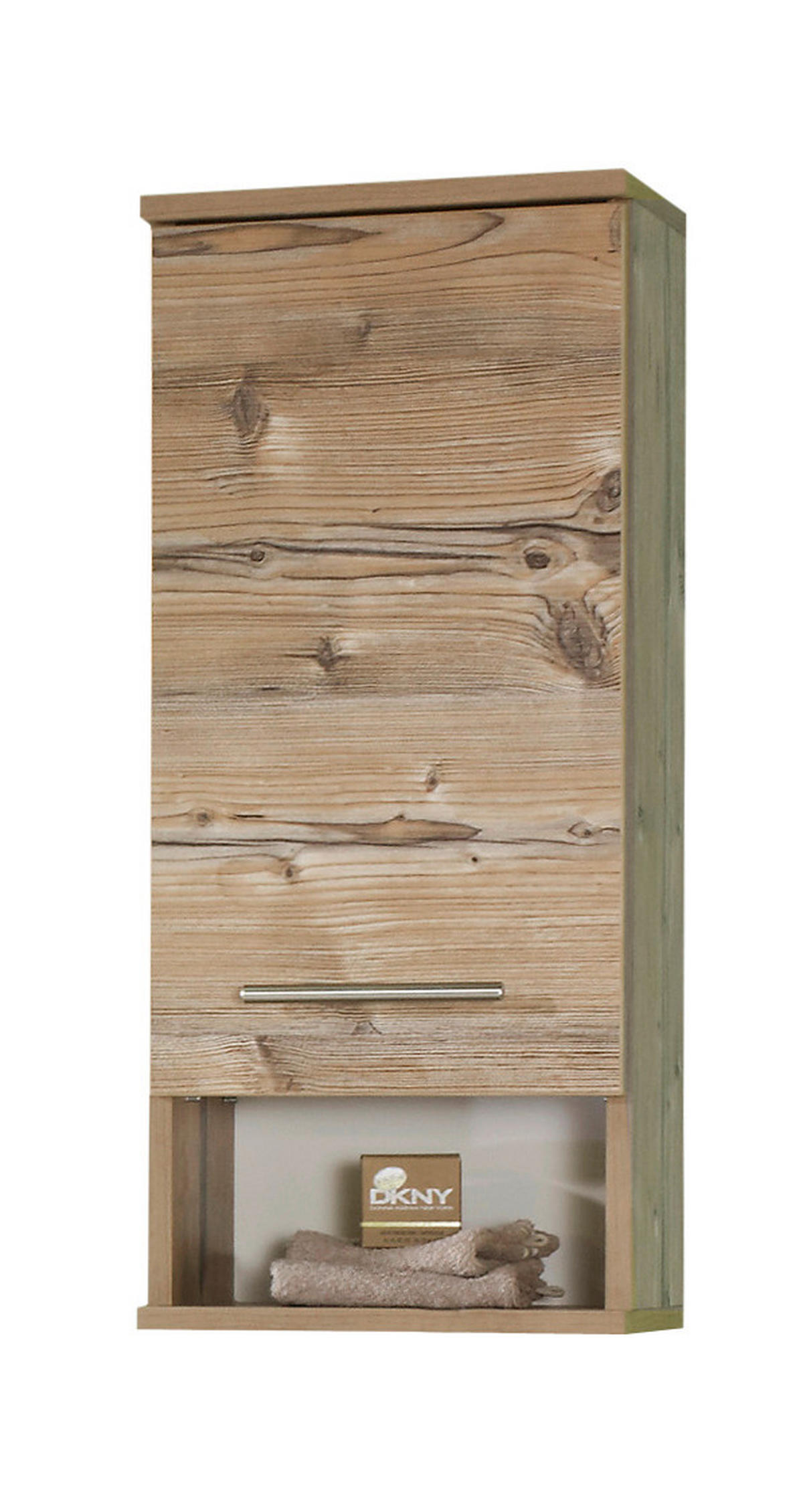 HÄNGESCHRANK 30/71/20,5 cm  - Fichtefarben/Edelstahlfarben, KONVENTIONELL, Holzwerkstoff/Metall (30/71/20,5cm) - Stylife