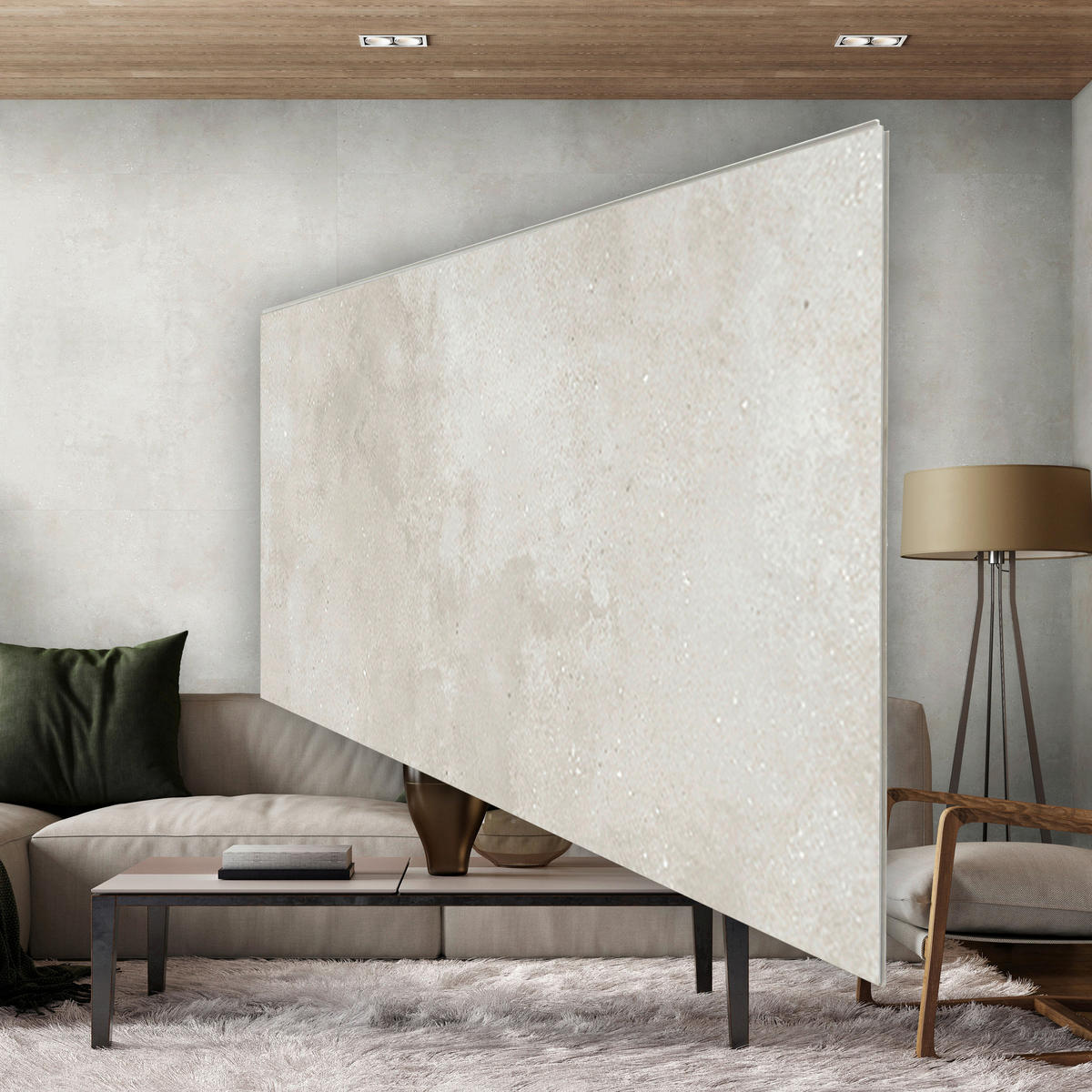 Vinyl für die Wand XL  - Beige, MODERN, Kunststoff (120/60/0,37cm)