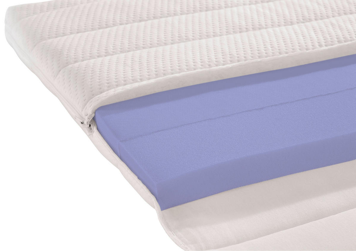 TOPPER 140/200 cm Höhe ca. 8 cm  - Weiß, KONVENTIONELL, Textil (140/200cm) - RUF Betten