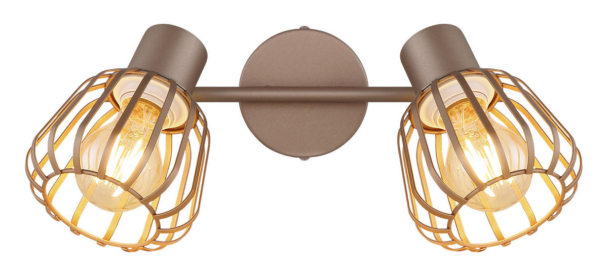 STRAHLER Olin 30/12,5/17,5 cm  - Chromfarben/Braun, Design, Metall (30/12,5/17,5cm) - Globo