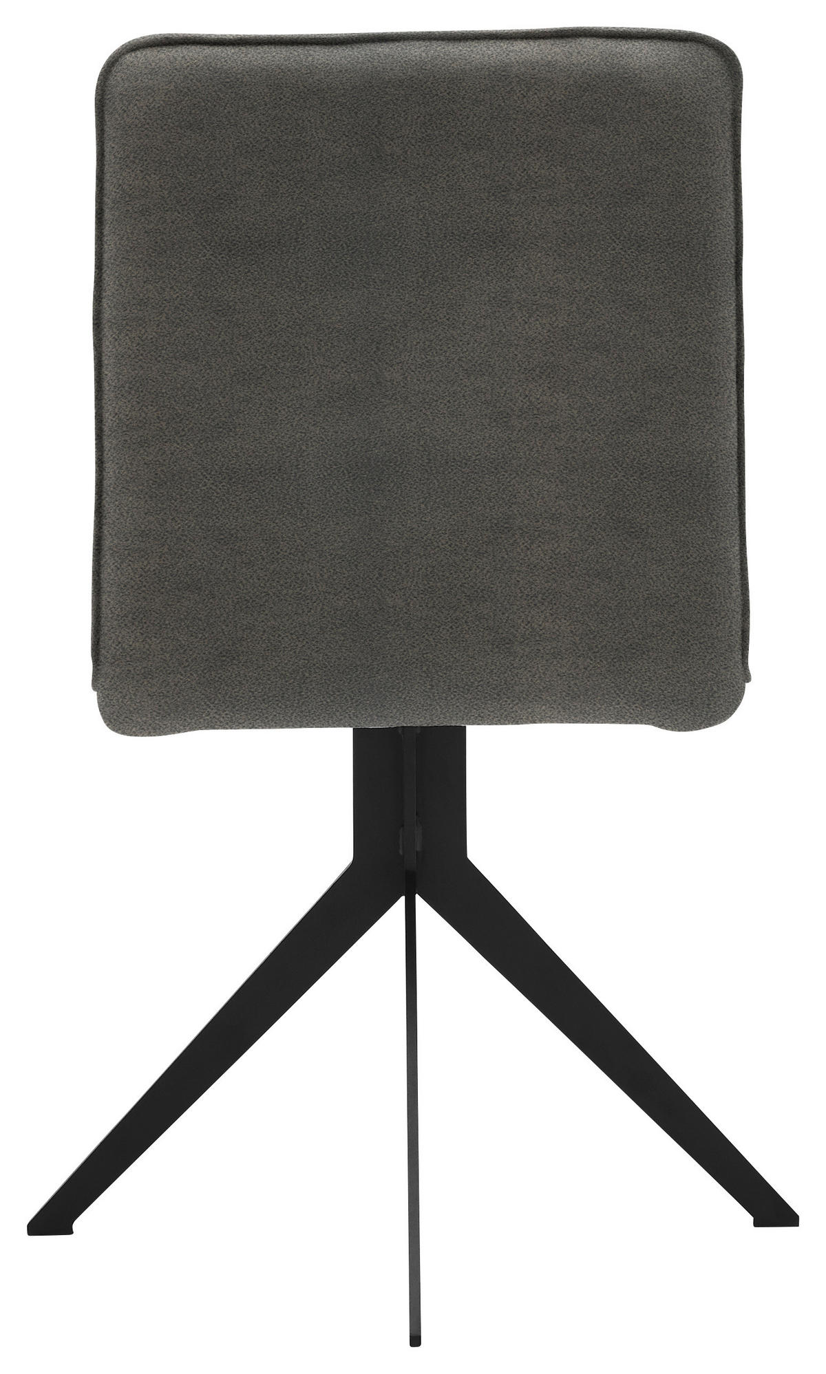 STUHL Lederlook Grau, Schwarz  - Schwarz/Grau, Design, Textil/Metall (46,5/87/64cm) - Voleo