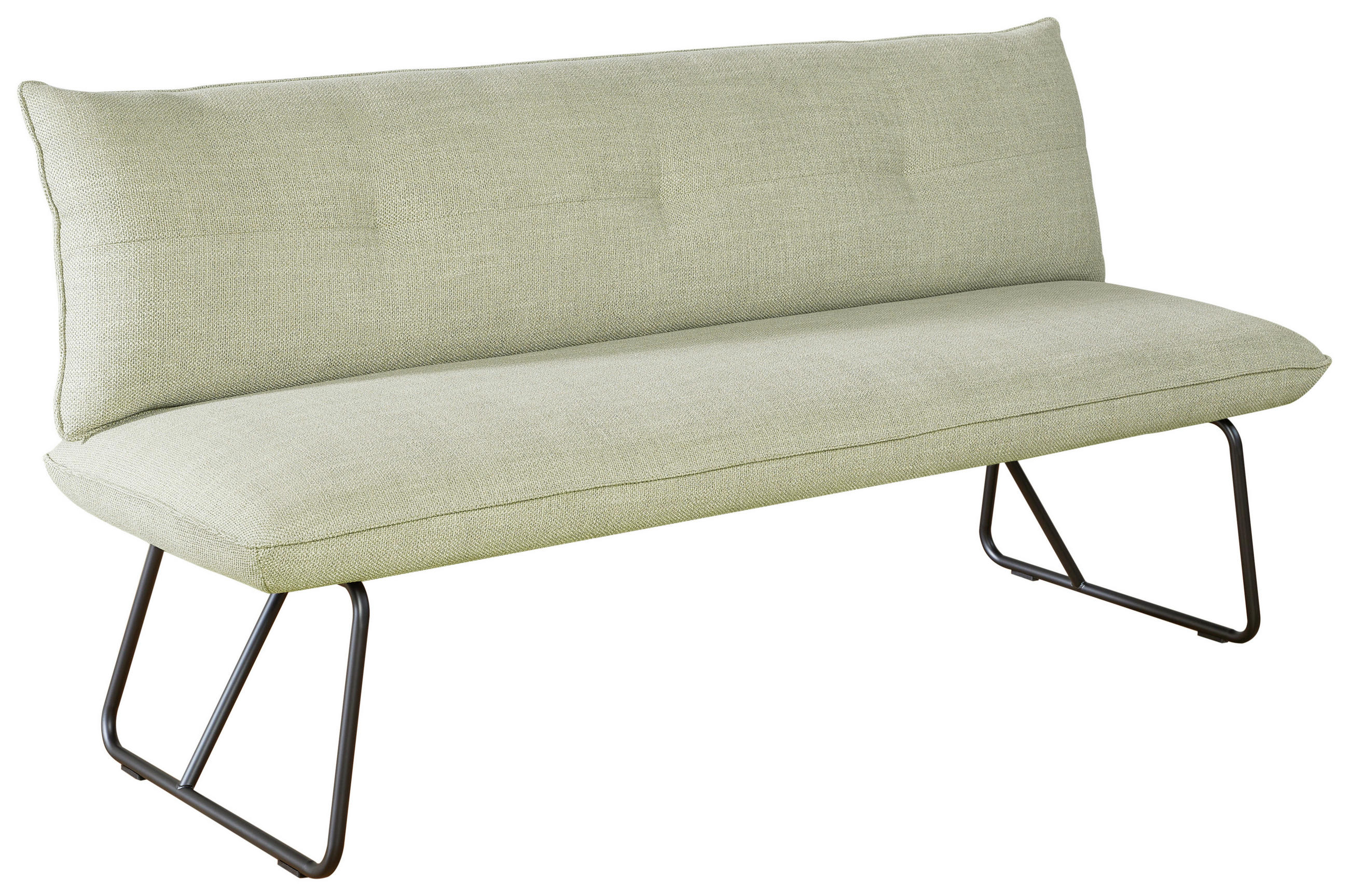 SITZBANK 180/90/70 cm  in Grün, Beige  - Beige/Schwarz, Design, Textil/Metall (180/90/70cm) - Dieter Knoll