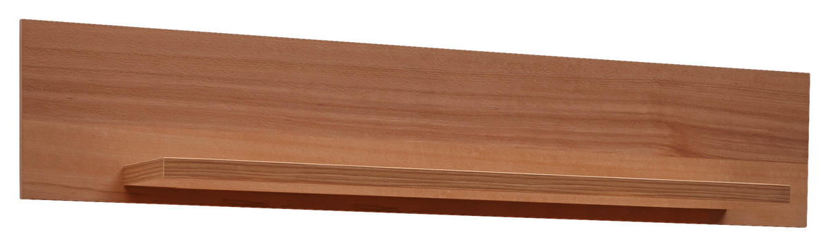 NÁSTĚNNÁ POLICE, jádrový buk, 130/25/21,6 cm - jádrový buk, Konvenční, kompozitní dřevo (130/25/21,6cm) - Voleo