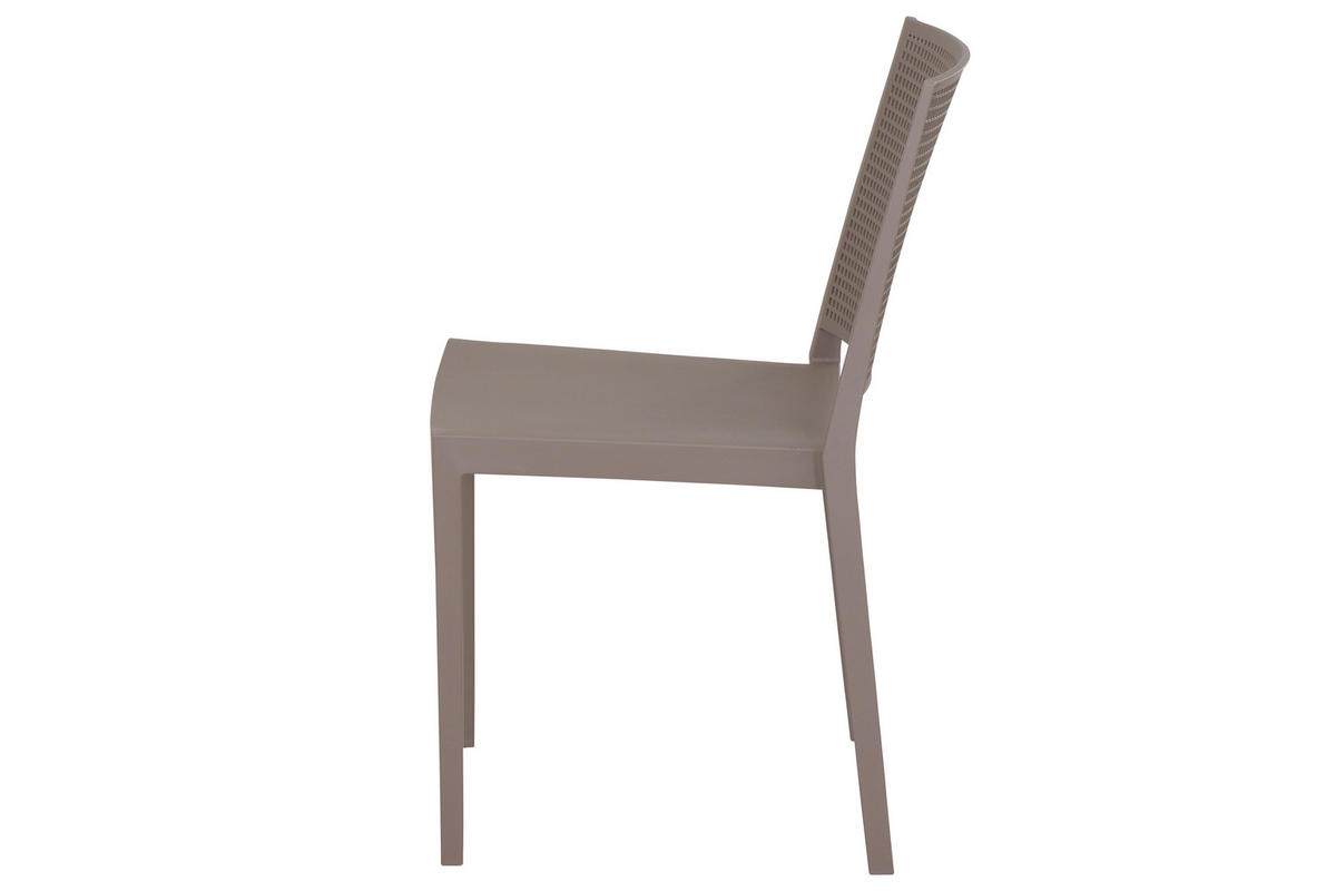 GARTENGARNITUR 3-teilig  - Taupe/Anthrazit, Basics, Holzwerkstoff/Kunststoff (80/80/80cm) - Siena Garden