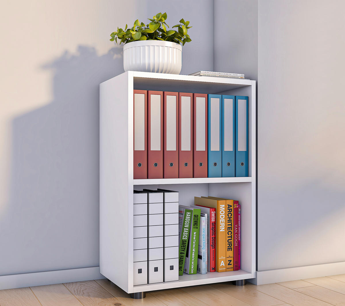 HYLLA i 49/74/32 cm vit  - vit/svart, Modern, trämaterial/plast (49/74/32cm) - MID.YOU