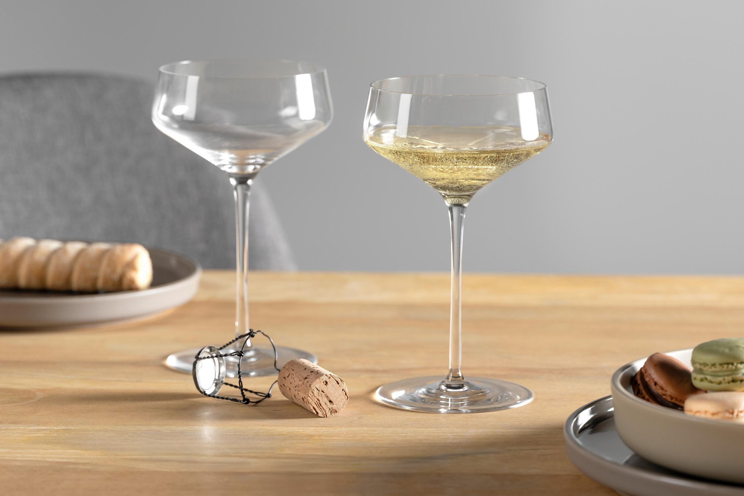 CHAMPAGNERGLAS   - Klar, Basics, Glas (11/17,9/11cm) - Leonardo