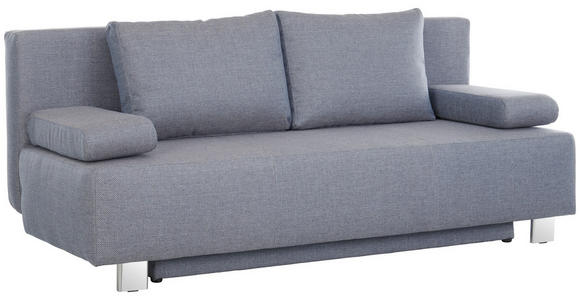 SCHLAFSOFA  in Grau  - Chromfarben/Grau, Design, Textil/Metall (197/88/89cm) - Xora