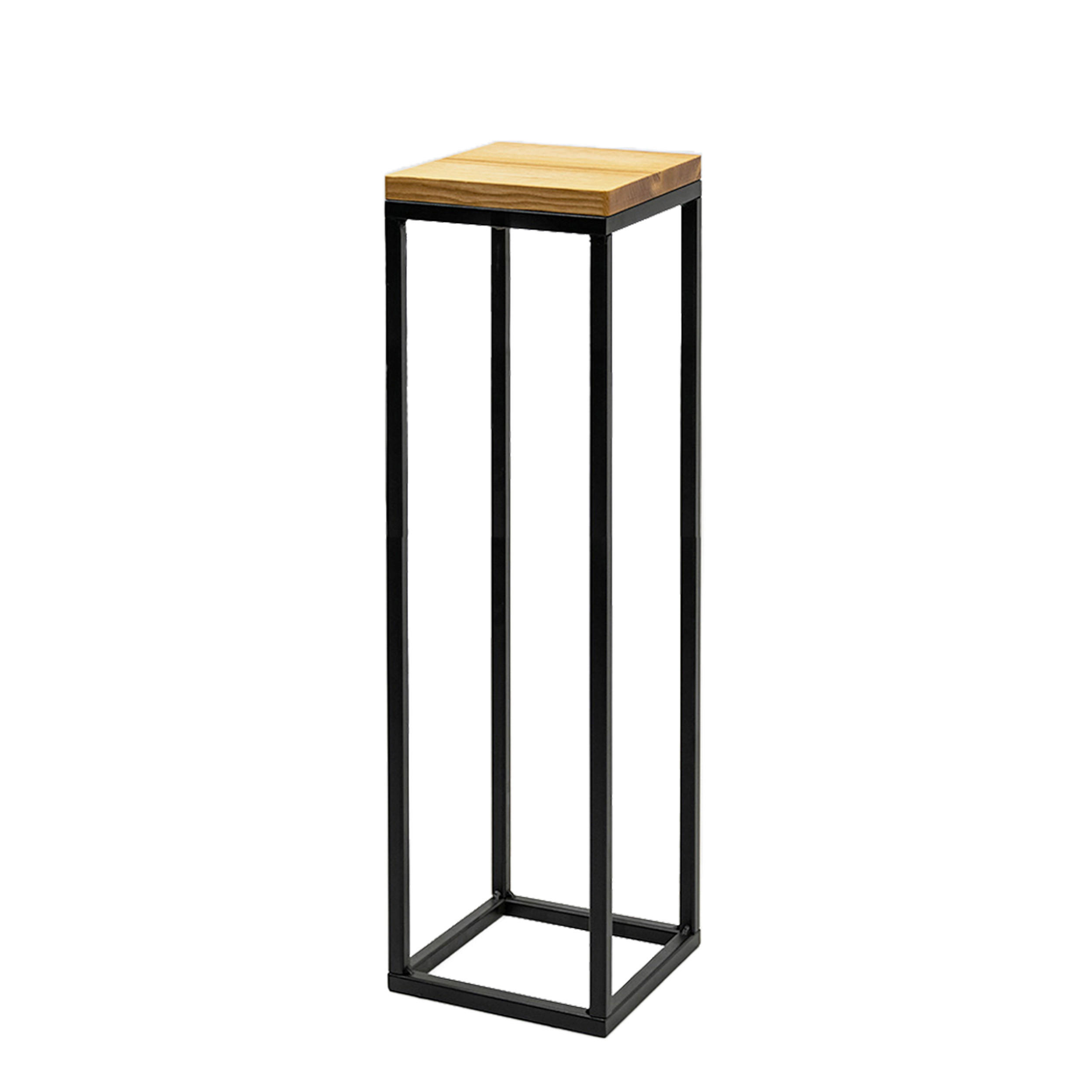 BLUMENSTÄNDER Holz, Metall Esche  - Schwarz, Basics, Holz/Metall (19/77/19cm)