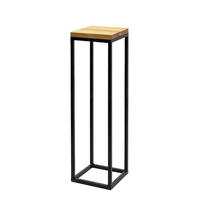 BLUMENSTÄNDER Holz, Metall Esche  - Schwarz, Basics, Holz/Metall (19/77/19cm)