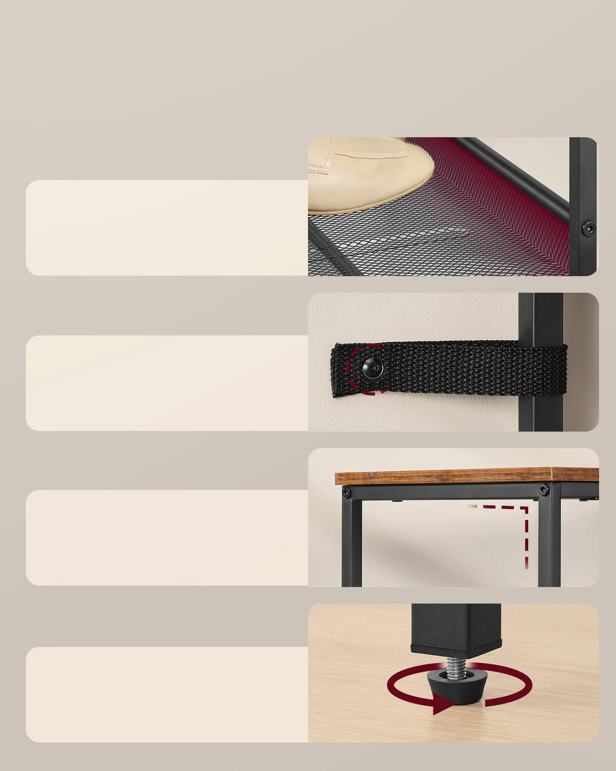 SCHUHREGAL Braun, Schwarz  - Schwarz/Braun, Trend, Holzwerkstoff/Kunststoff (75/114/28cm) - Boxxx