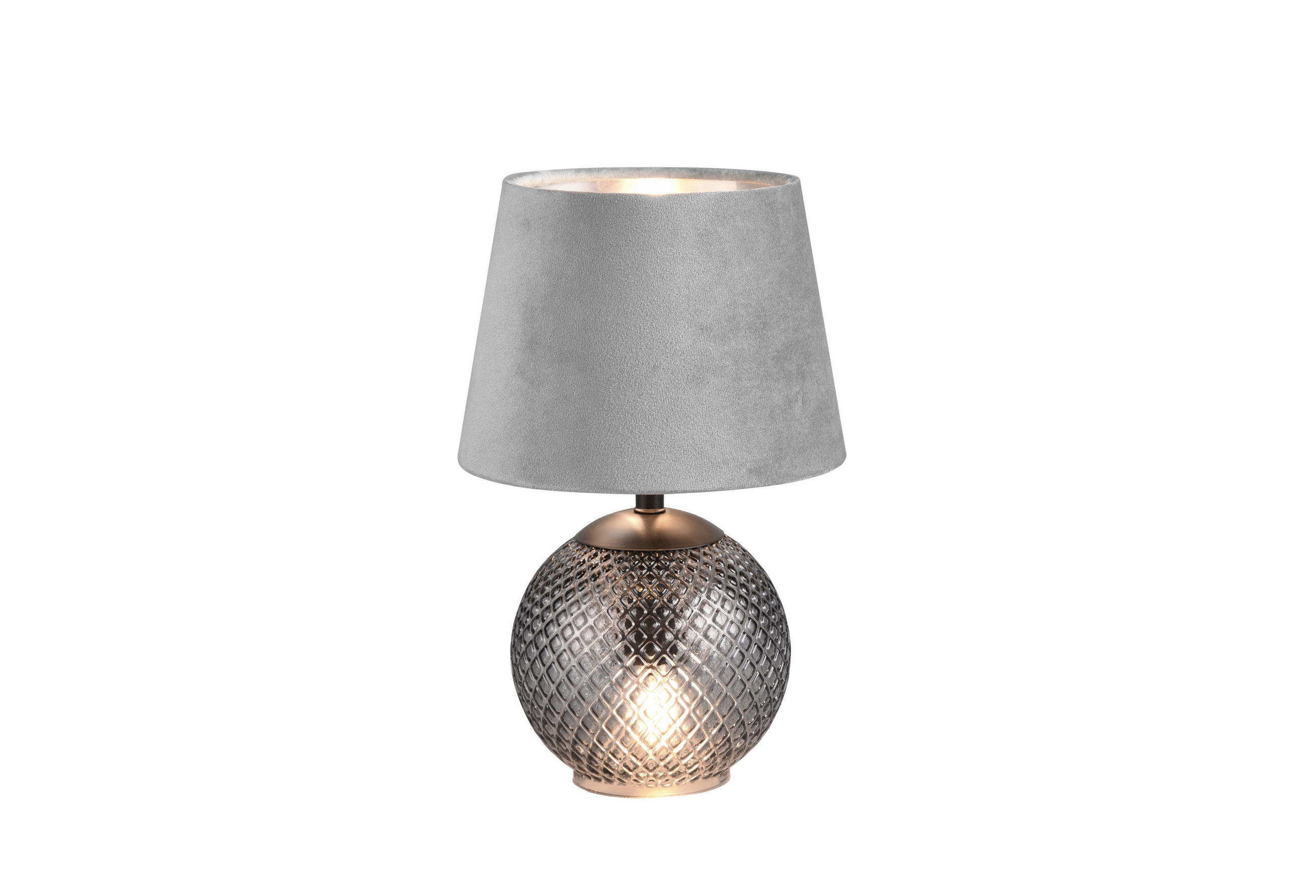 NAMIZNA SVETILKA  Jonna      18/29 cm       - srebrne barve/siva, Design, steklo/tekstil (18/29cm)
