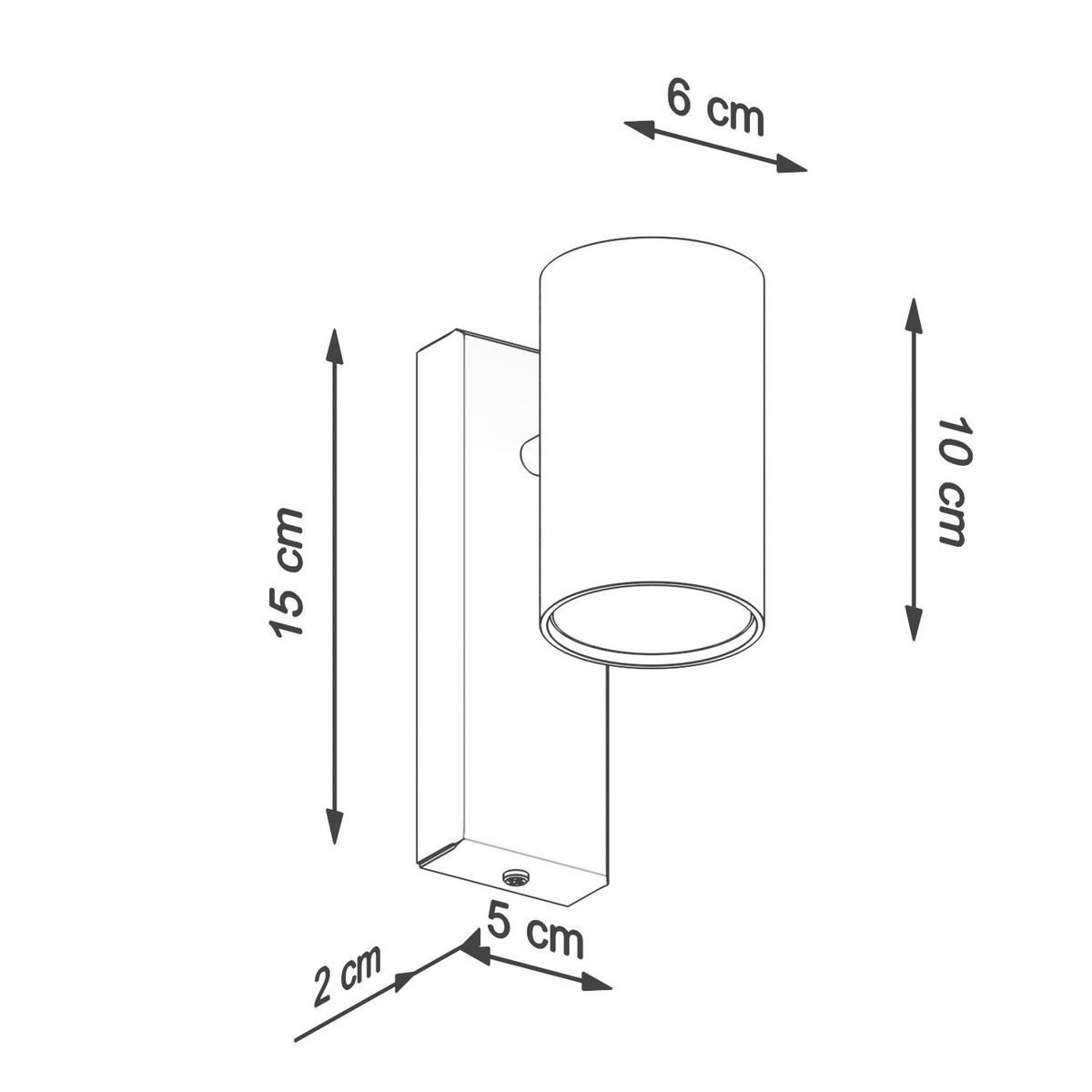 WANDLEUCHTE UTTI 6/10/15 cm   - Weiß, KONVENTIONELL, Metall (6/10/15cm)